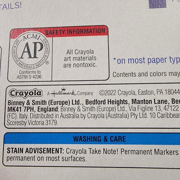 Crayola Take Note Low Odor Fine Point Permanent Markers 8 Different Colors Lot 3 - Picture 4 of 6